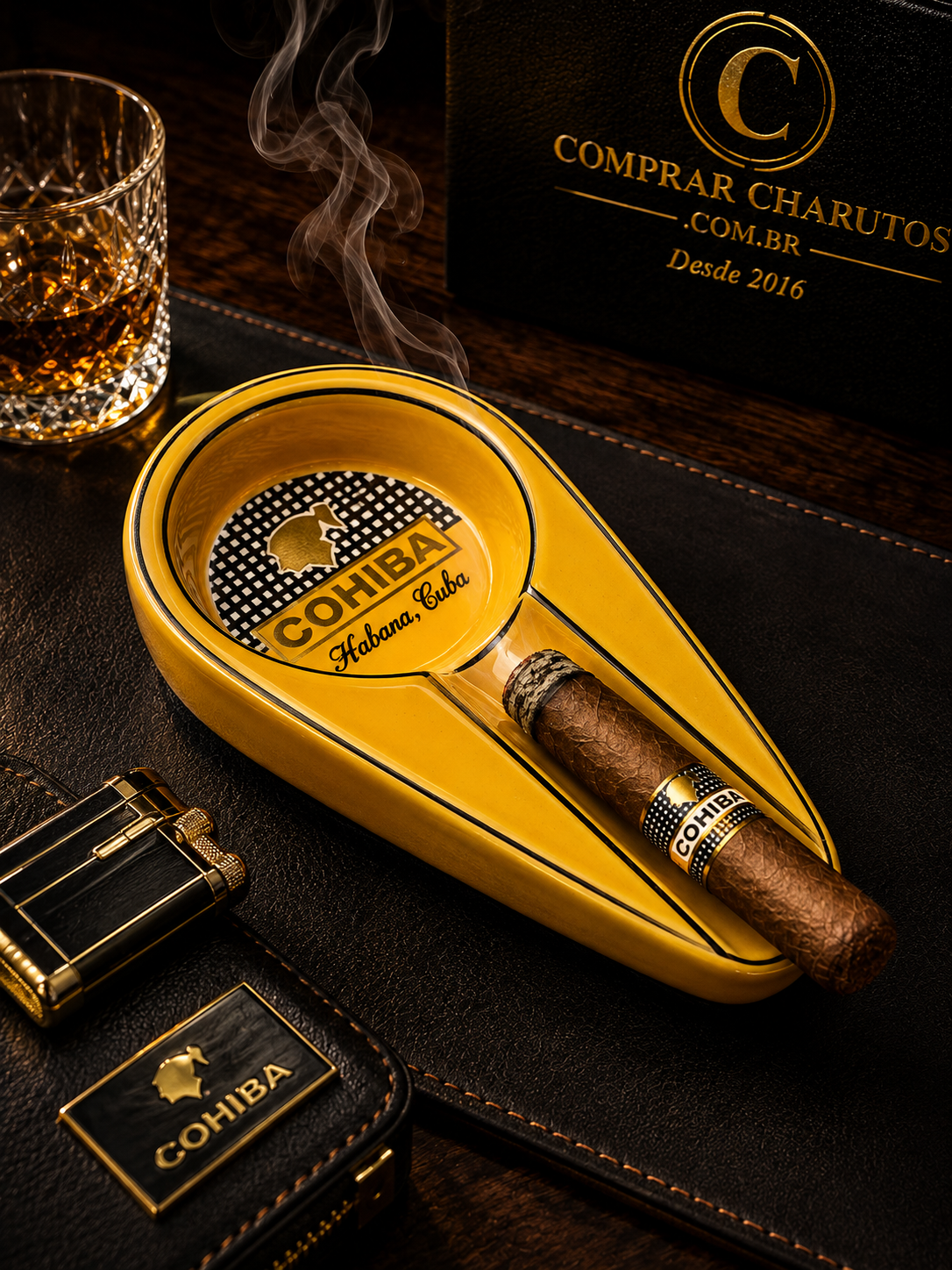 Cinzeiro Cohiba de Cerâmica para Charutos foz do iguaçu